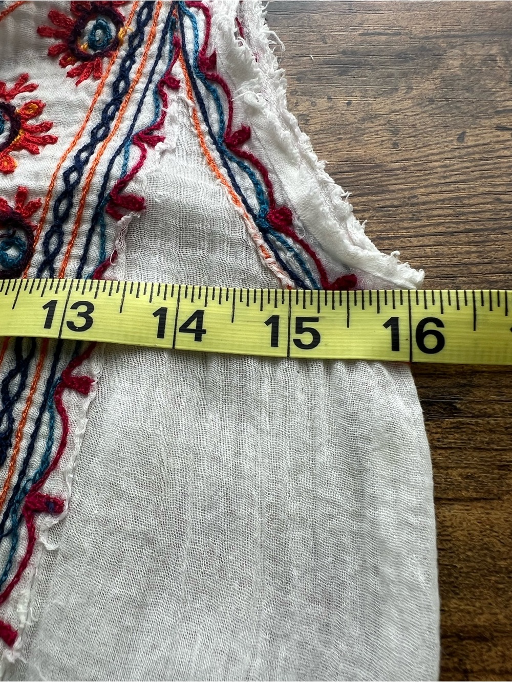 Free People FP One Fez Embroidered Gauze Mini Dress White Boho Tassel Small - Picture 7 of 11